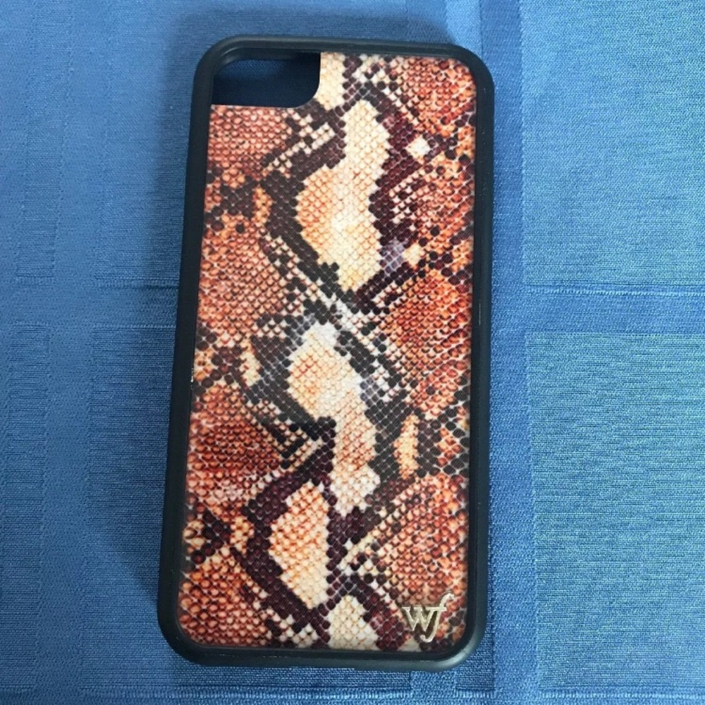 WILDFLOWER CASES BROWN SNAKESKIN iPHONE 6 7 8 NIB